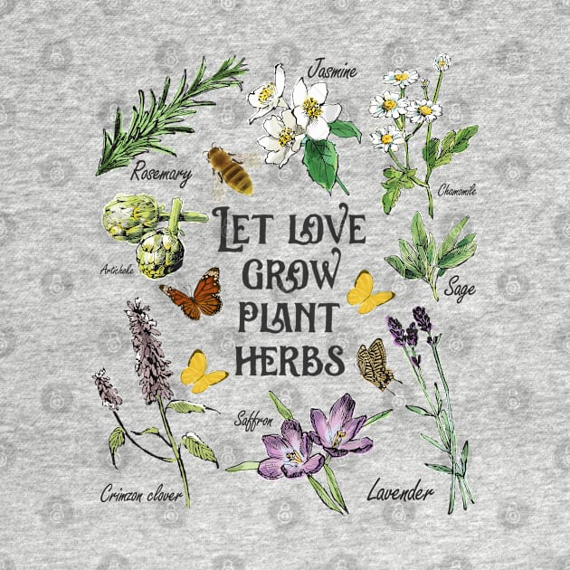 Plant Herbs Art Gardening Gift by USProudness